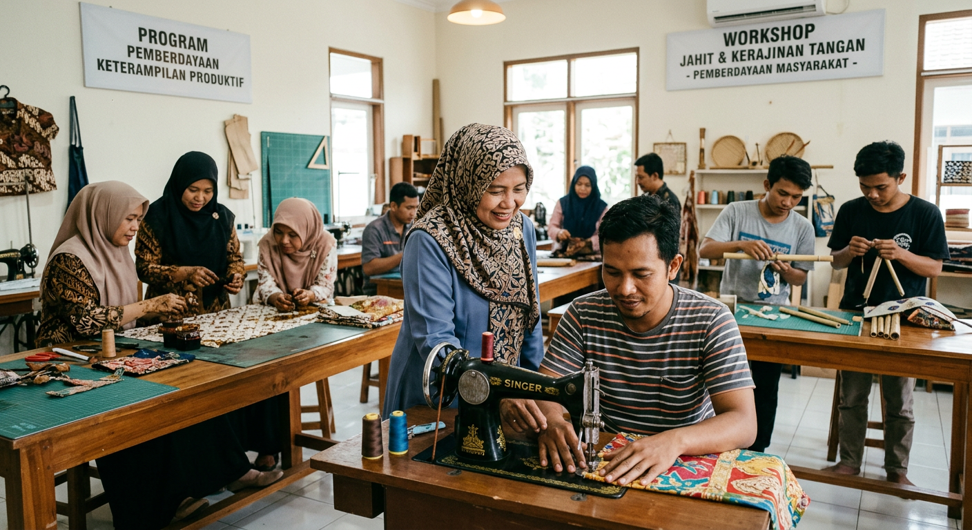 LIVESGP BLORA Berdaya - Program pemberdayaan masyarakat dan peningkatan keterampilan produktif.